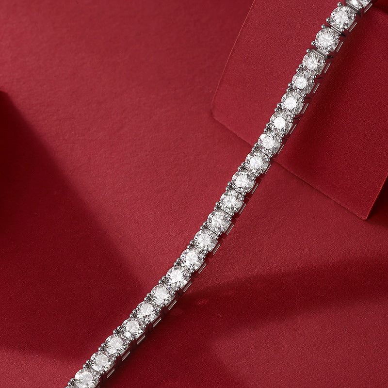 High Quality Men's and Women's Moissanite Bracelet S925 Plated with 18K Gold
