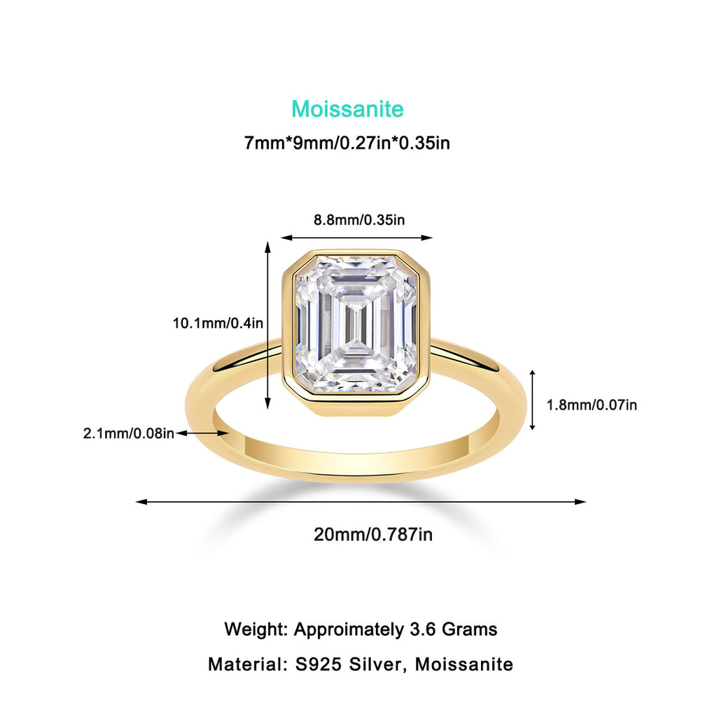 6 Carat Moissanite Engagement Diamond Ring For Women