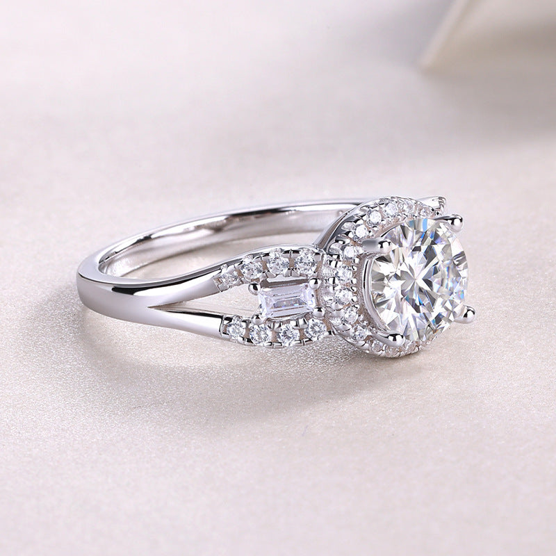 1 Carat D-VVS1 Lab Grown Diamond Ring for Women