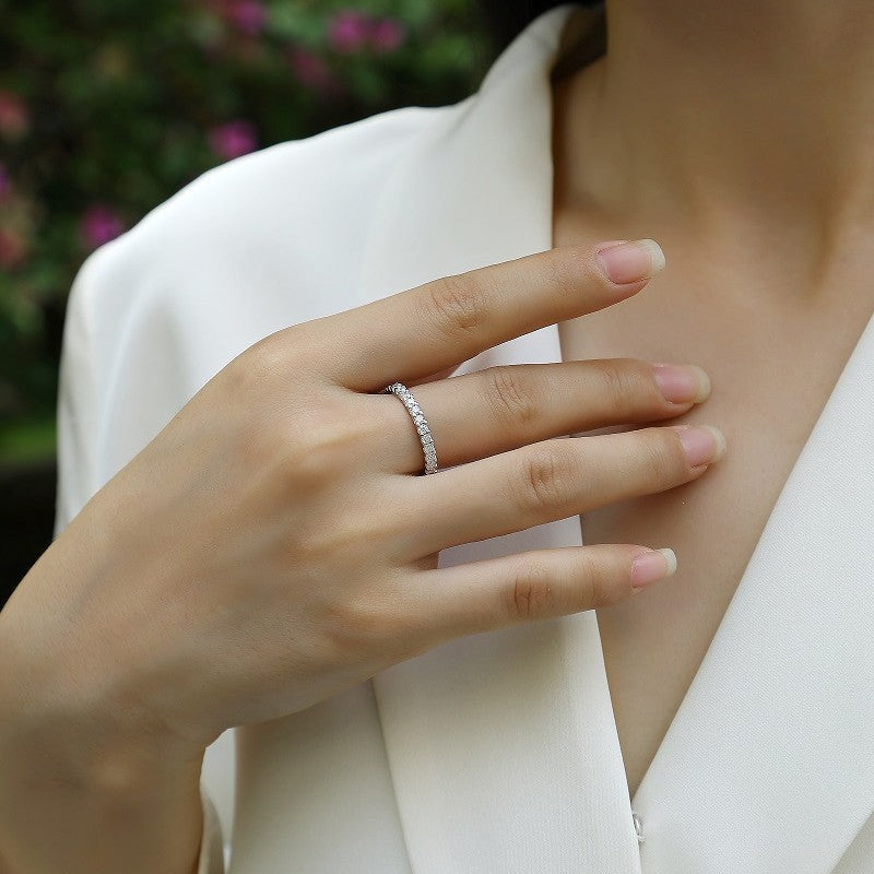 S925 18K Gold Plated Moissanite Ring Setting for Women
