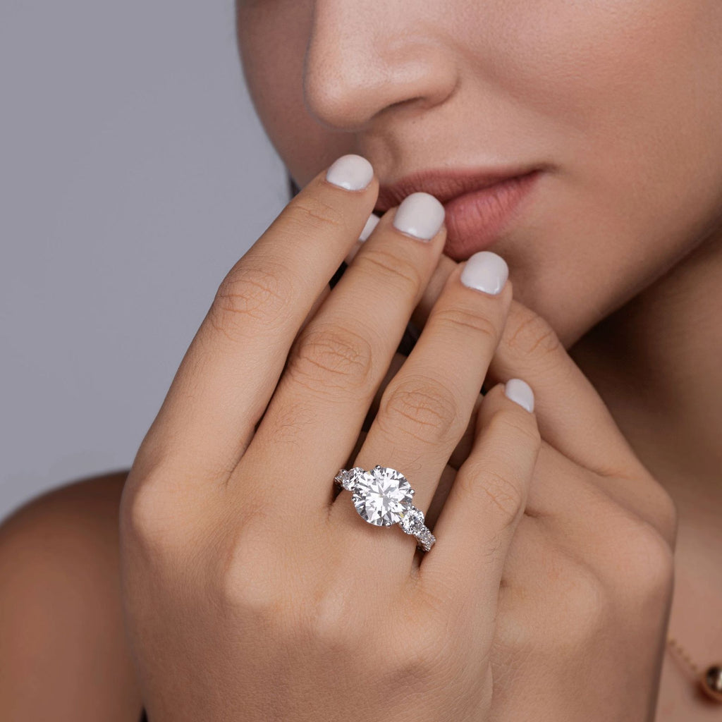 5 Carat Moissanite Wedding Engagement Ring for Women