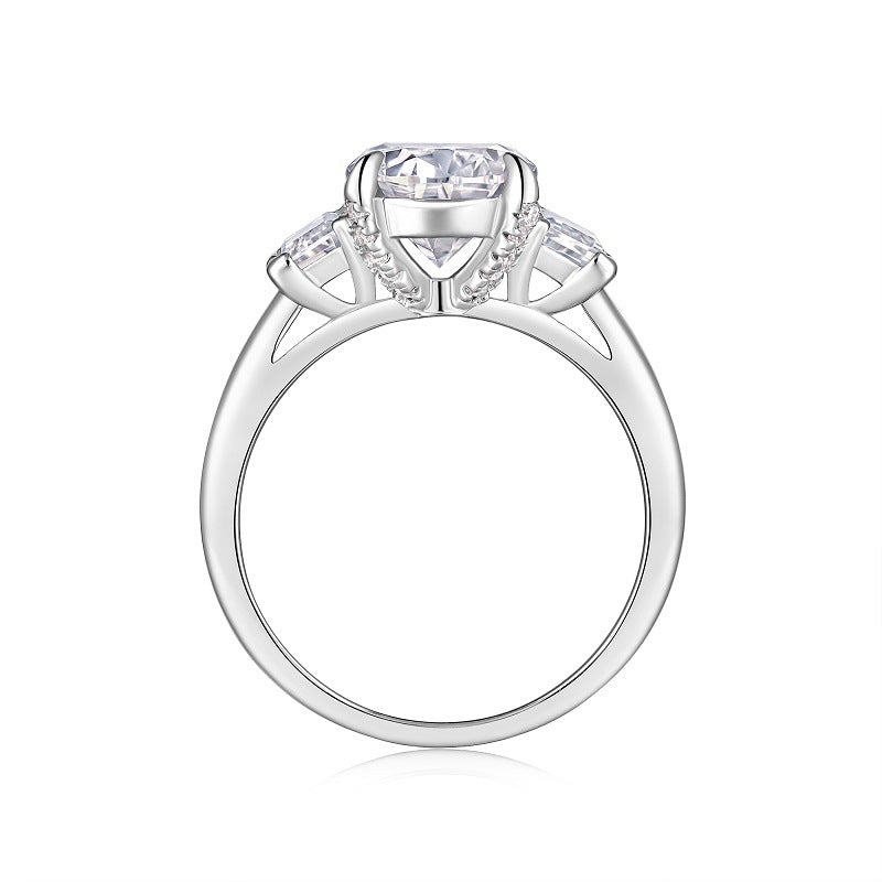 3 Carat Moissanite Engagement Wedding Ring for Women