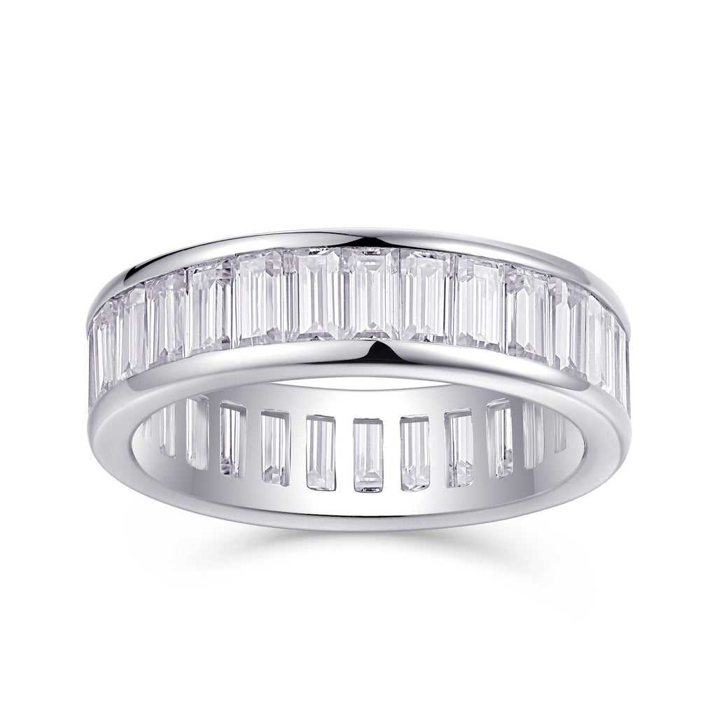 New Moissanite Diamond Ring for Women S925 Plated with 18K White Gold