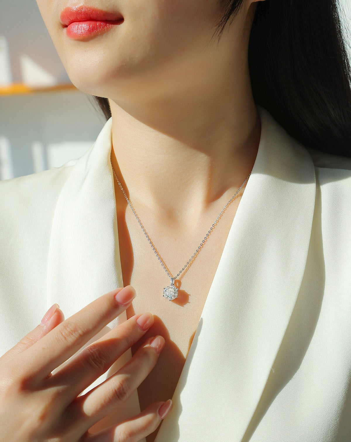 1 Carat D-VVS1 Lab-Grown Diamond Pendant (Necklace Not Included)