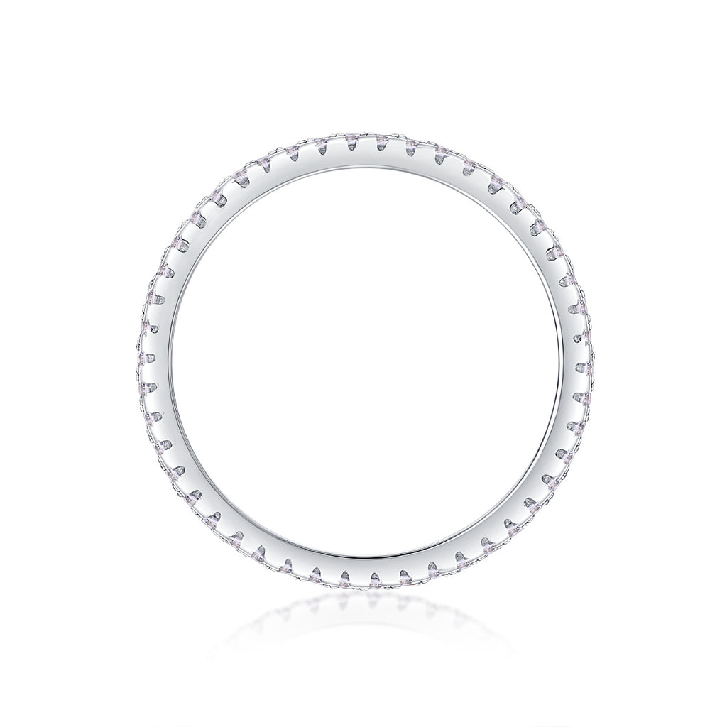 New Men's and Women's Moissanite Ring S925 Plated with 18K White Gold