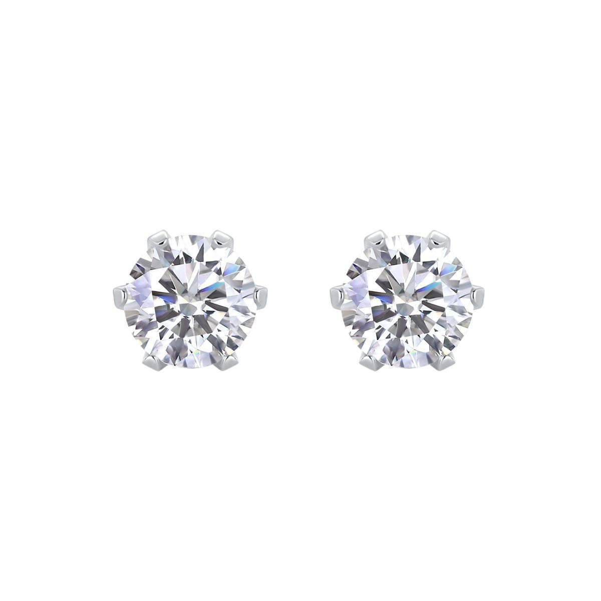 Unisex Moissanite Engagement Earrings For Women (D-VVS)