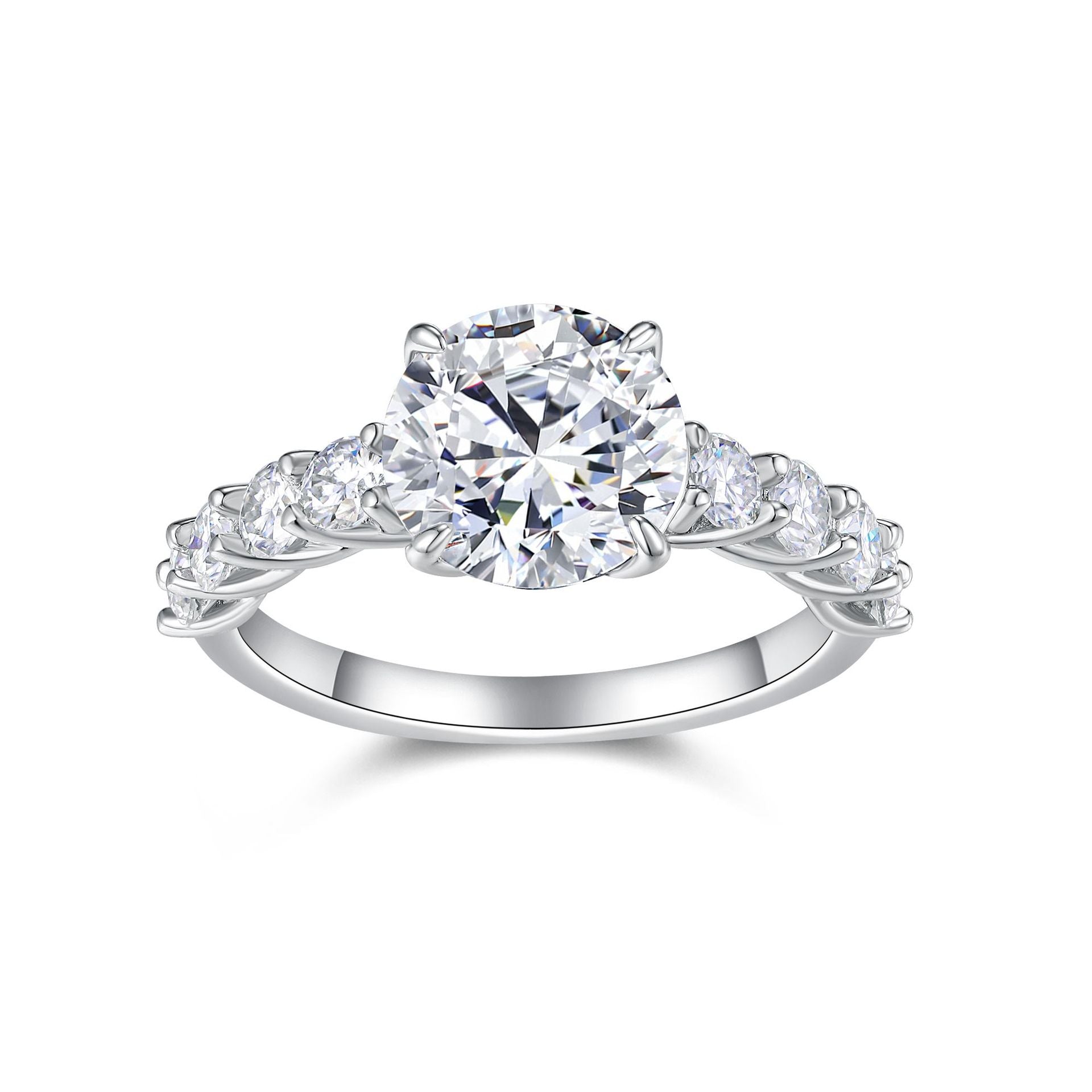 3 Carat Moissanite Engagement Wedding Ring for Women