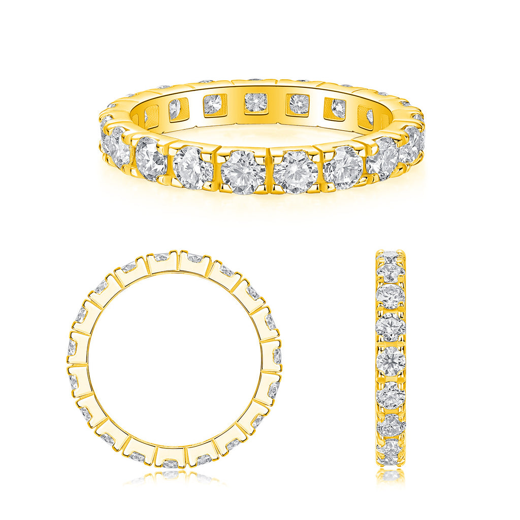 2 Carat (0.1*20pcs) Moissanite Diamond Wedding Ring for Women