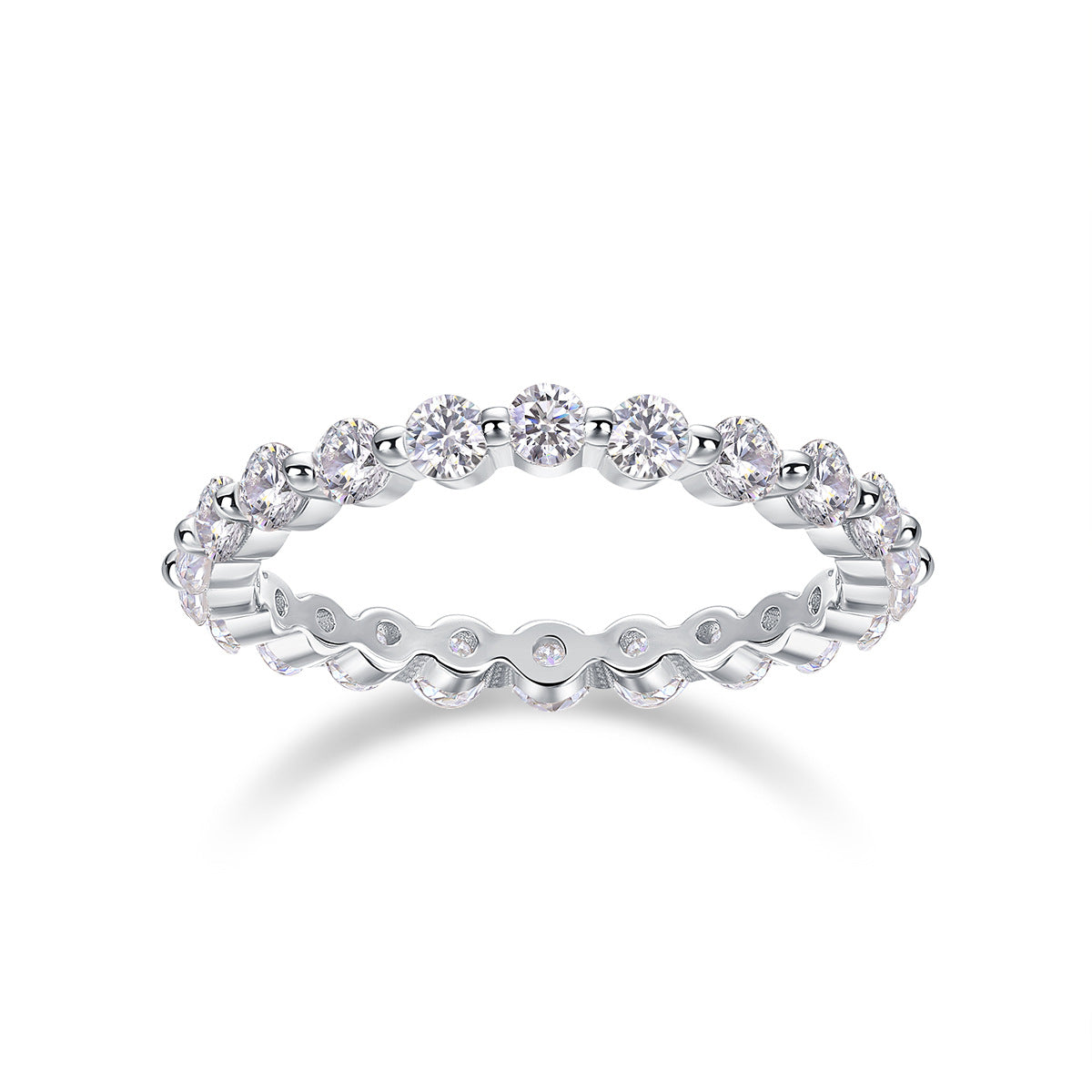 5CT Moissanite Diamond Ring Setting for Women S925 18K Gold Plated