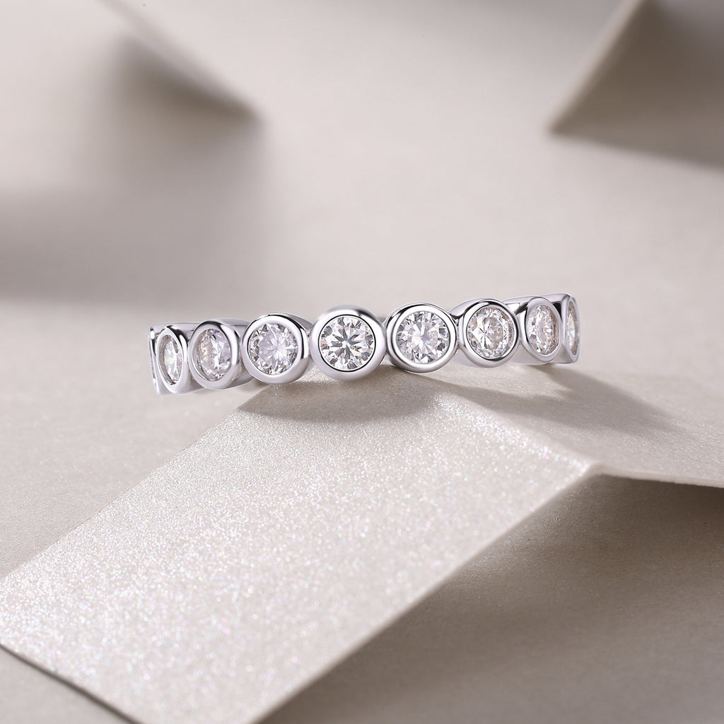 6 Carat Moissanite Diamond  Engagement Ring for Men and Women (0.3CT*20Pcs)