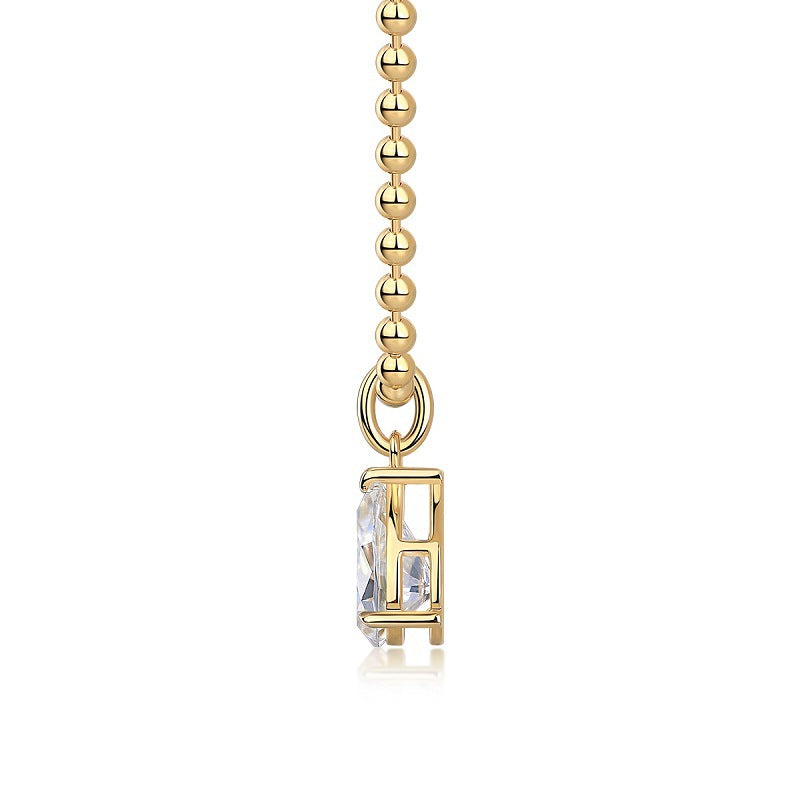 Wish Light Water Drop Shape Moissanite Necklace For Women