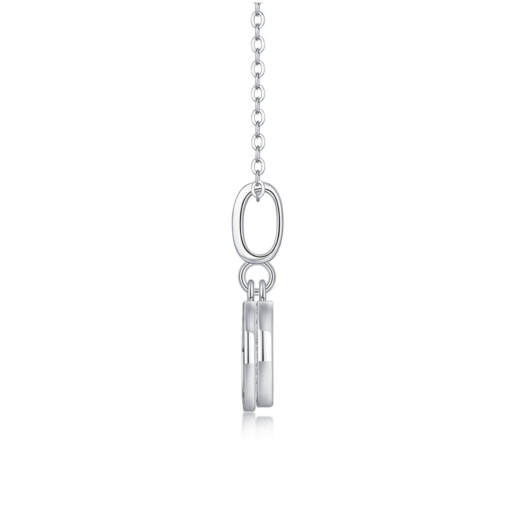 Genuine S925 Silver Moissanite Fashion Personality Pendant Necklace