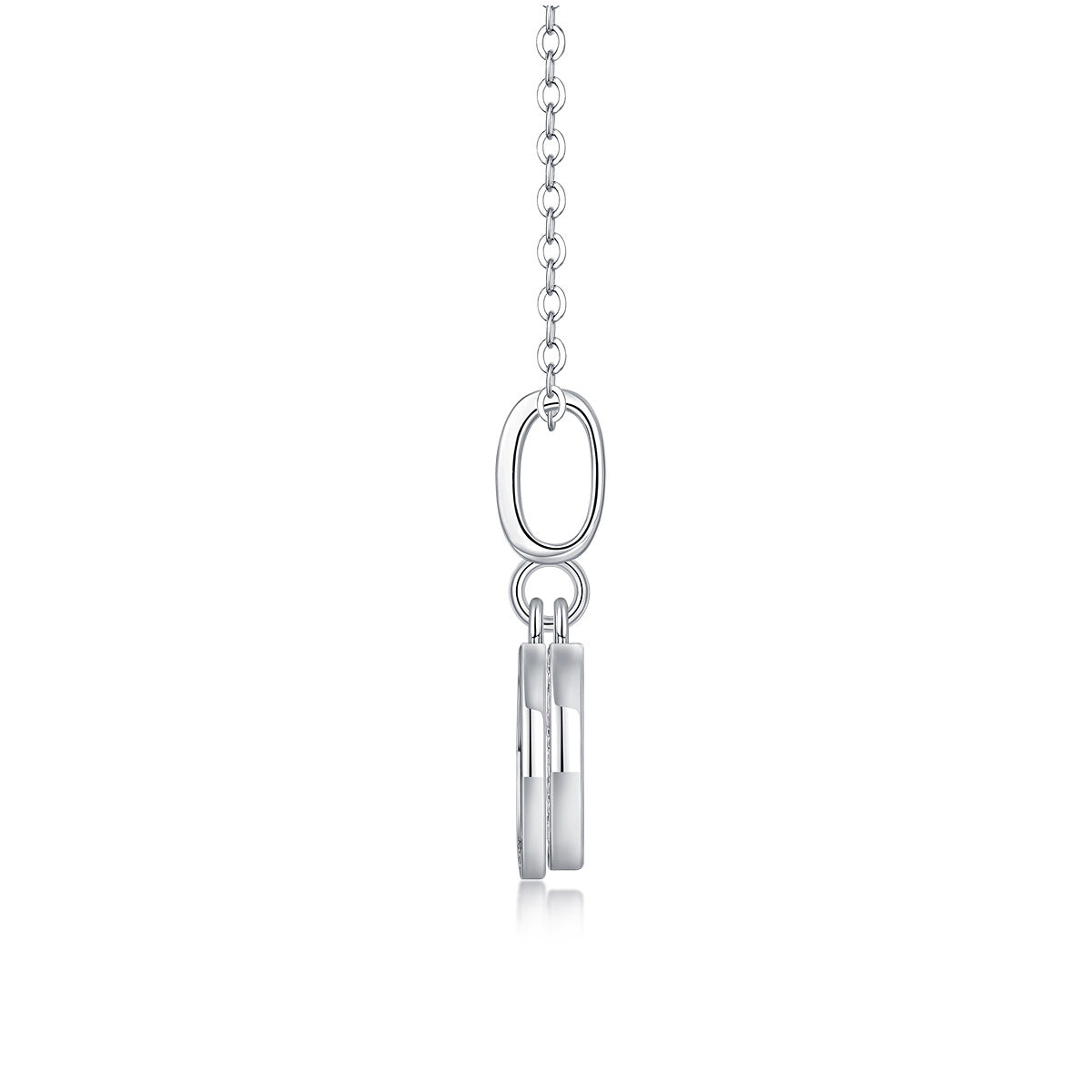 Genuine S925 Silver Moissanite Fashion Personality Pendant Necklace
