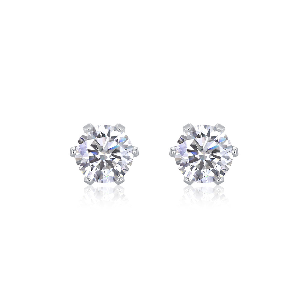 Unisex Moissanite Engagement Earrings For Women (D-VVS)