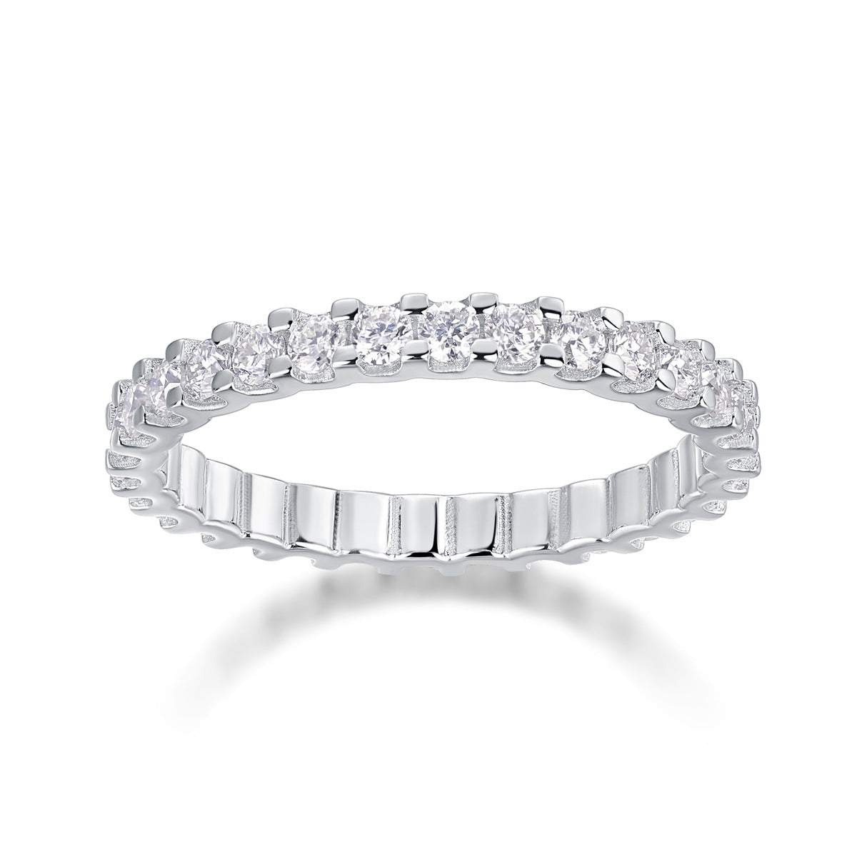 Moissanite Diamond  Ring Setting for Women S925 18K Gold Plated