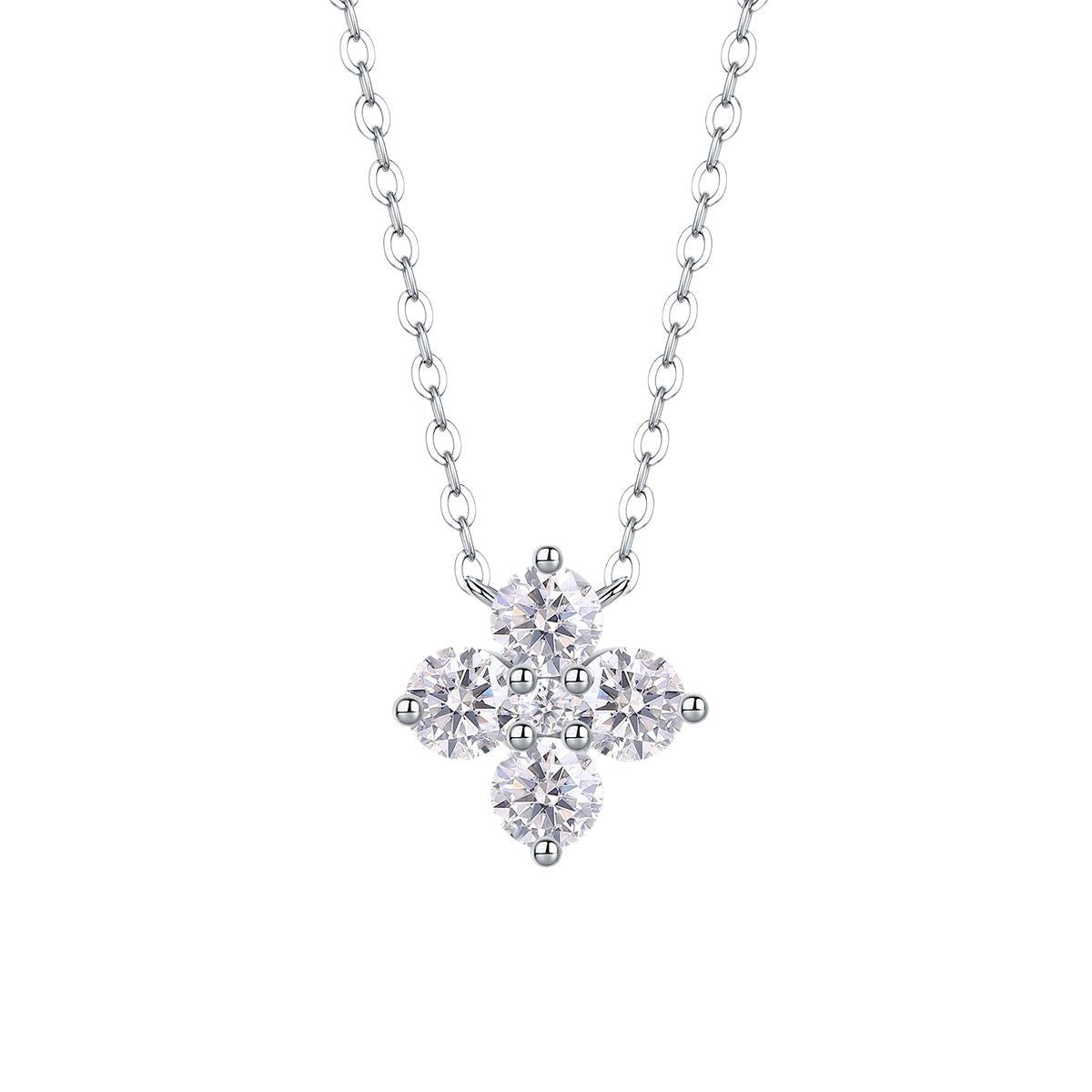 S925 Silver 1.2 Carat Moissanite Pendant Necklace