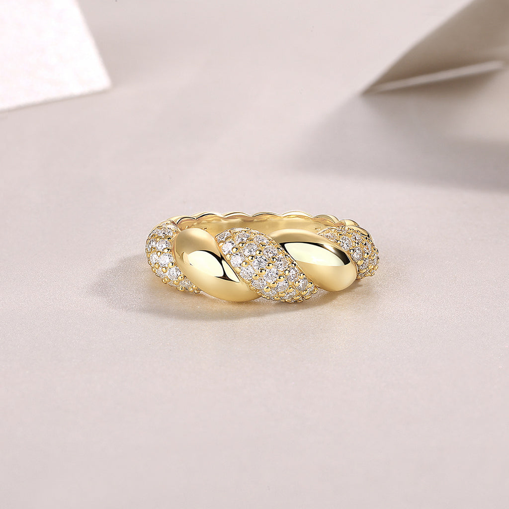 3 Carat Fashion Moissanite Ring for Men and Women Couples