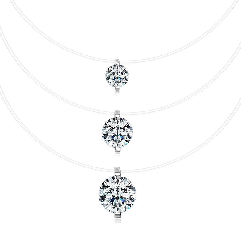 1 Carat D-VVS1 Lab Diamond Mermaid Tears Necklace for Women
