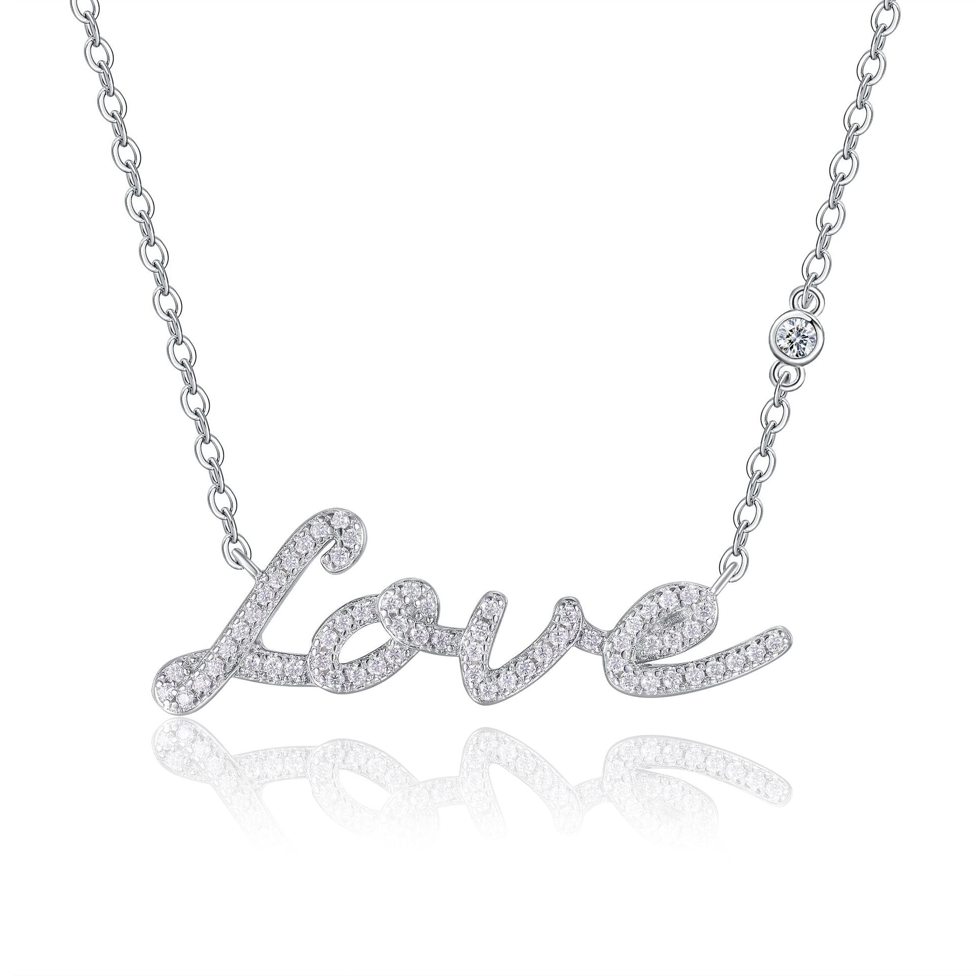 Love Moissanite jewelry Fairy Diamond Necklace for Women
