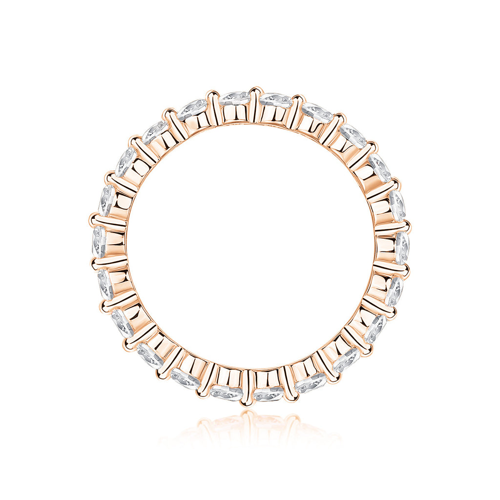 5CT Moissanite Diamond Ring Setting for Women S925 18K Gold Plated