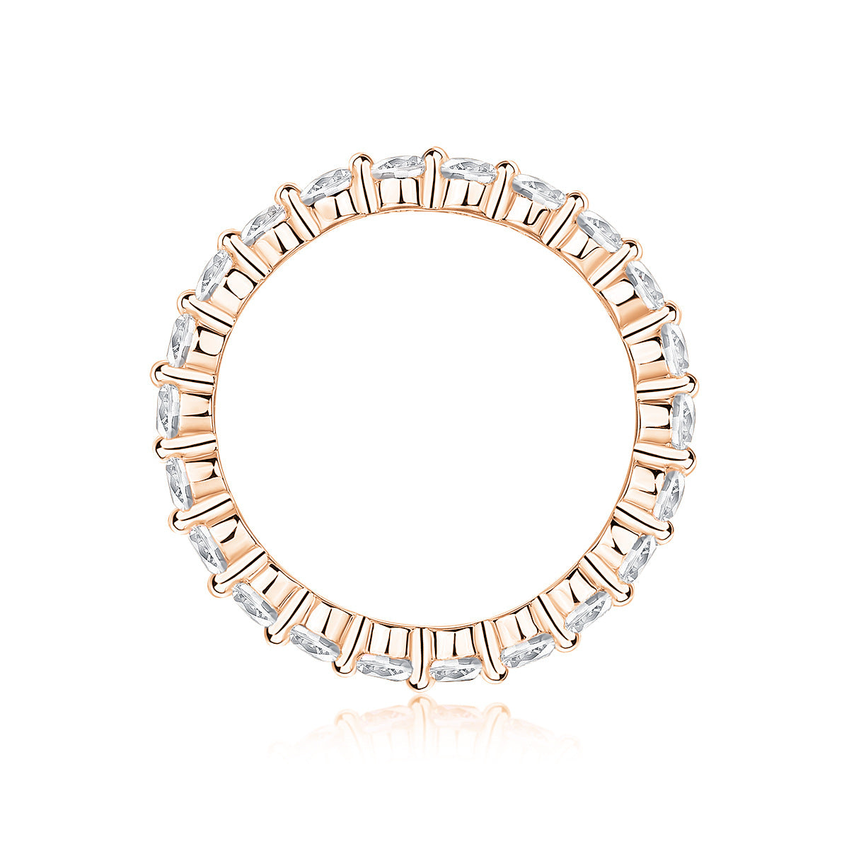 5CT Moissanite Diamond Ring Setting for Women S925 18K Gold Plated