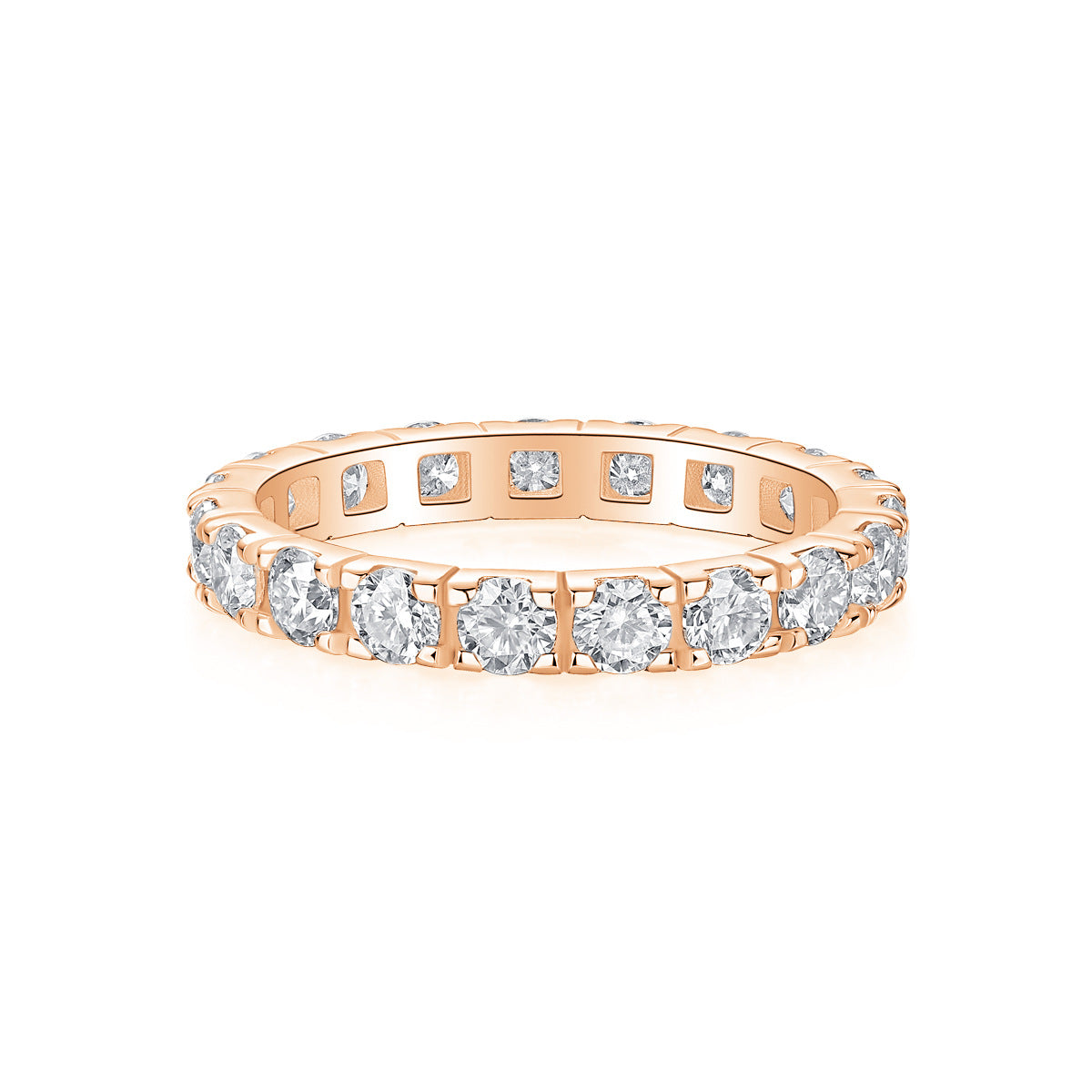 2 Carat (0.1*20pcs) Moissanite Diamond Wedding Ring for Women