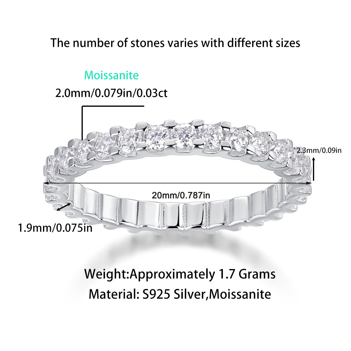 Moissanite Diamond  Ring Setting for Women S925 18K Gold Plated