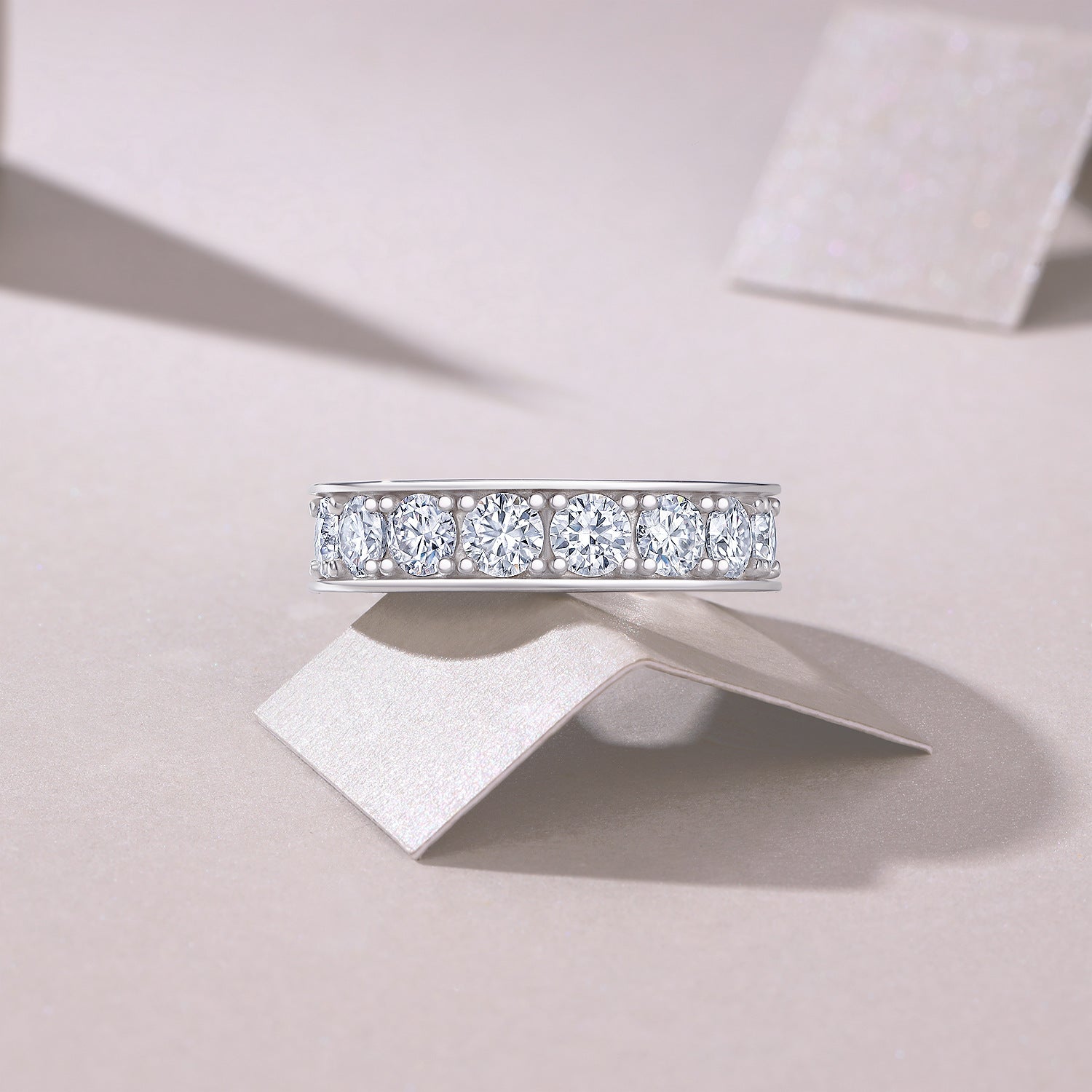 Star Crown 7 Carat Moissanite Couple Rings for Men and Women