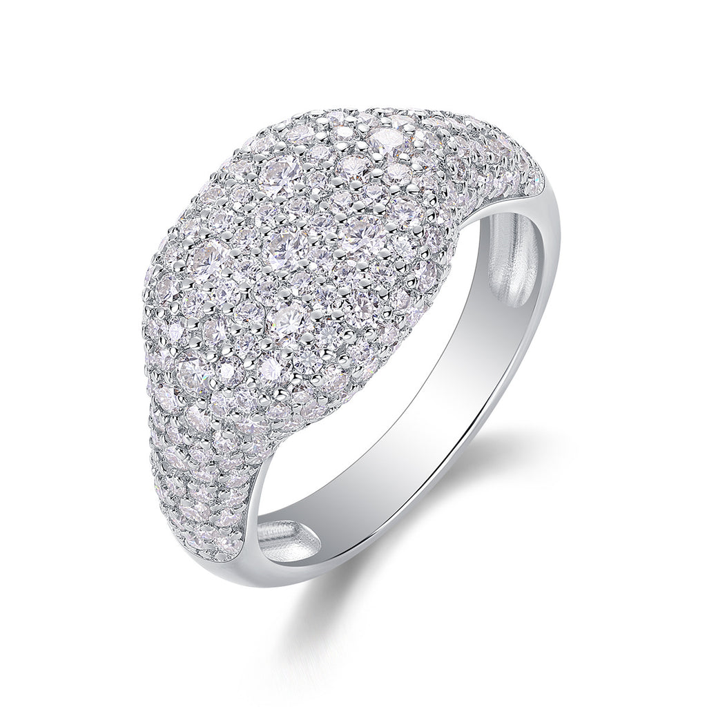 3CT (155pcs) Moissanite Ring for Men and Women Hip Hop Trendy