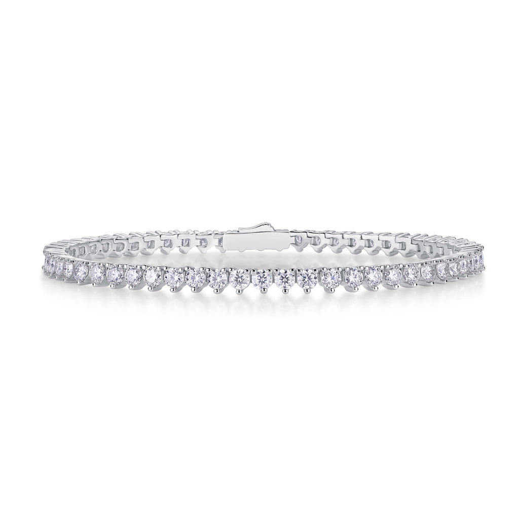 Moissanite Tennis Bracelet for Women S925 18K Gold Plated