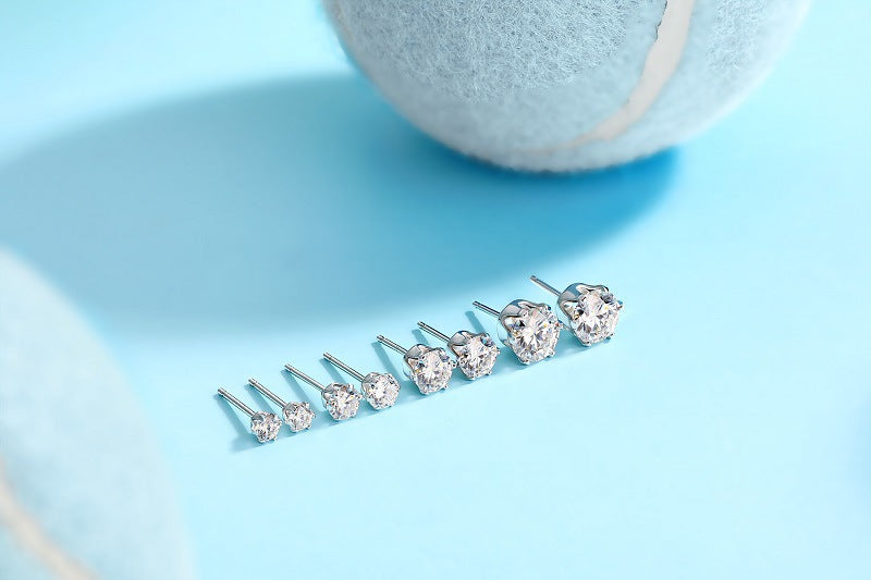Unisex Moissanite Engagement Earrings For Women (D-VVS)