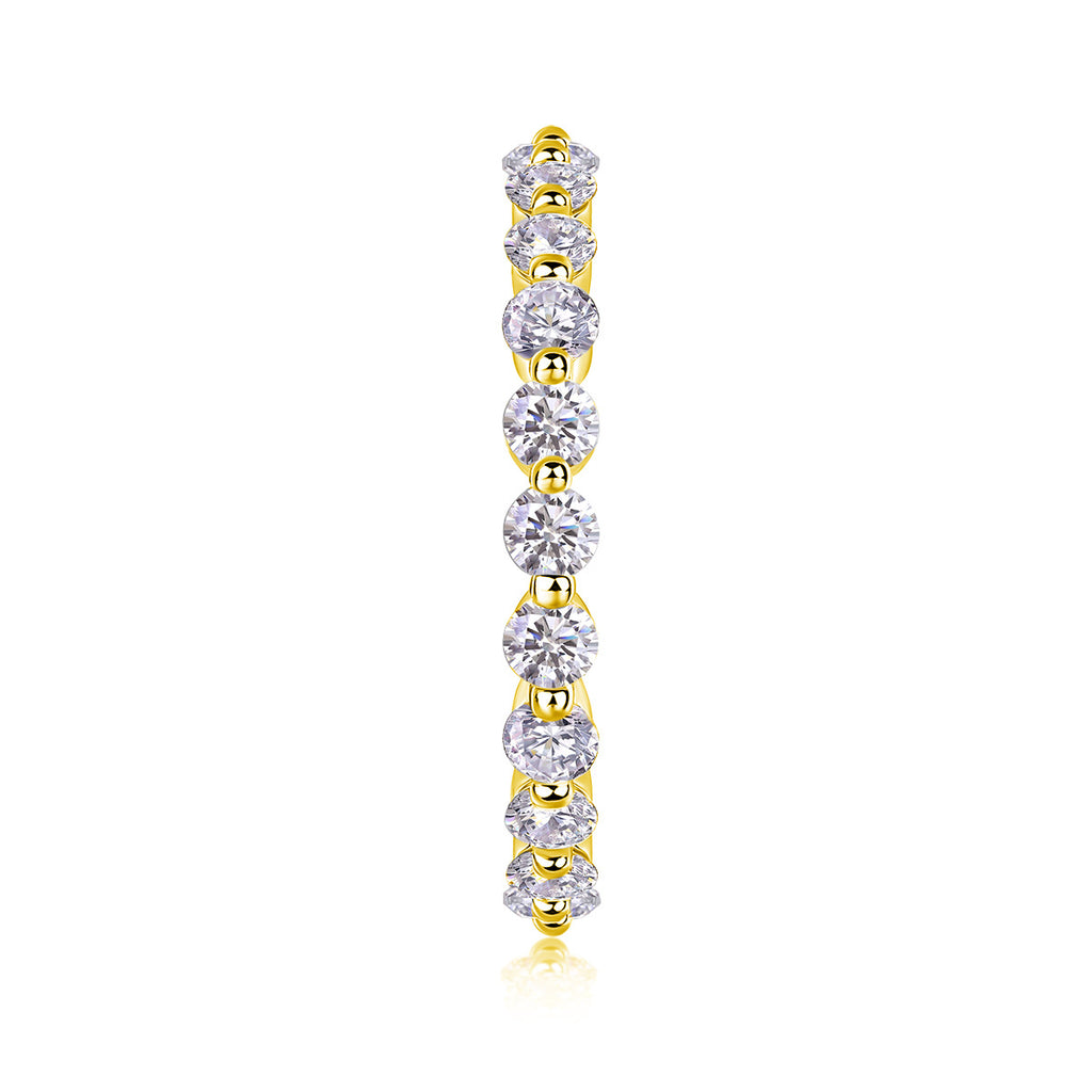 5CT Moissanite Diamond Ring Setting for Women S925 18K Gold Plated