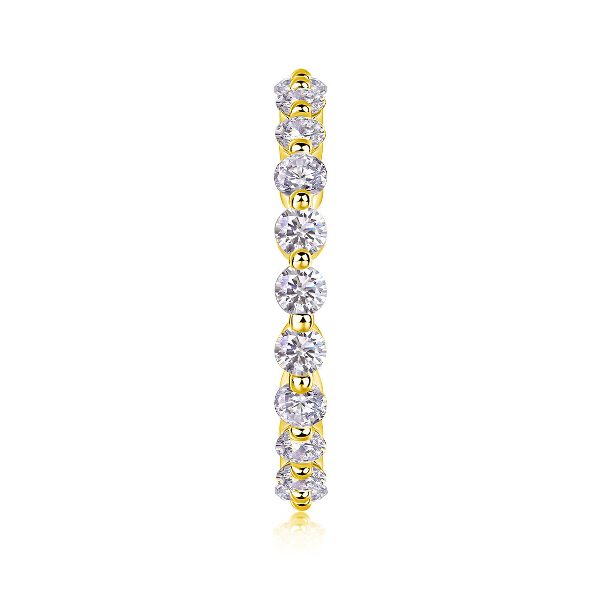 5CT Moissanite Diamond Ring Setting for Women S925 18K Gold Plated