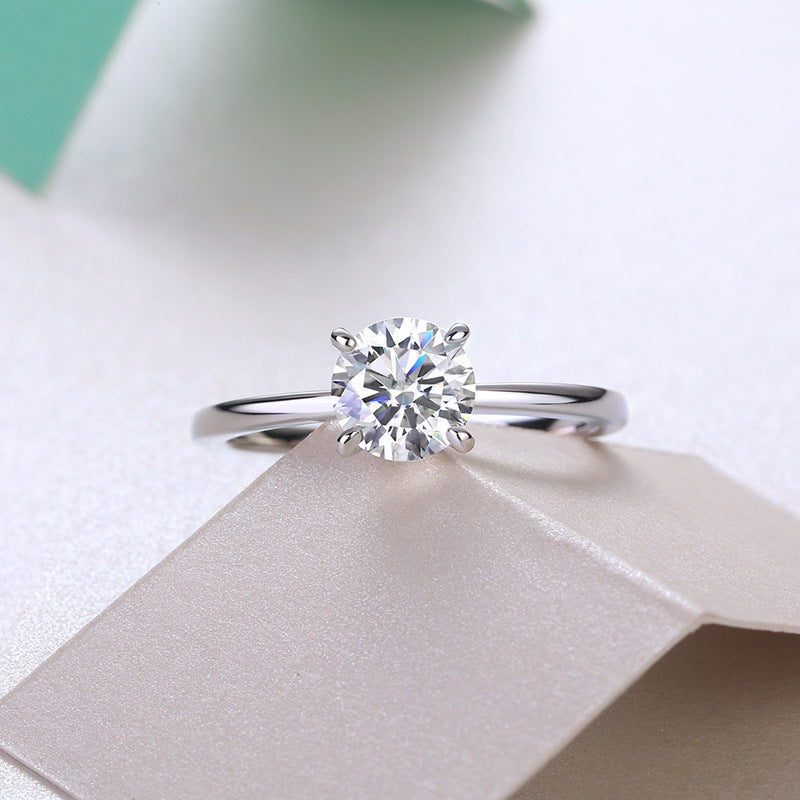 1 Carat D-VVS1 Lab Grown Diamond Ring for Women