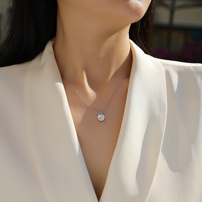 2 Carat D-VVS1 Lab-Grown Diamond Star Love Pendant For Women
