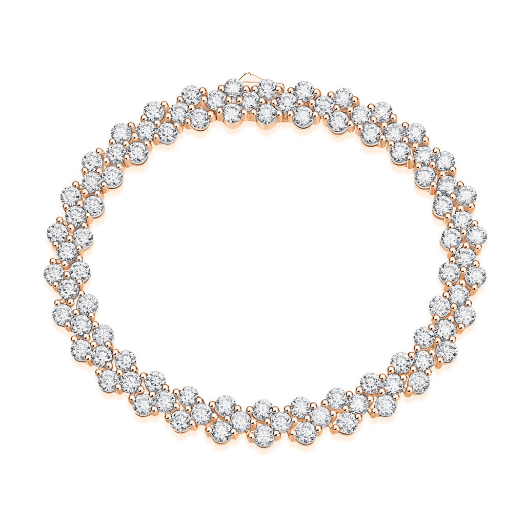 9 Carat Moissanite Luxury Bracelet S925 Silver Plated 18K Gold Women's Style