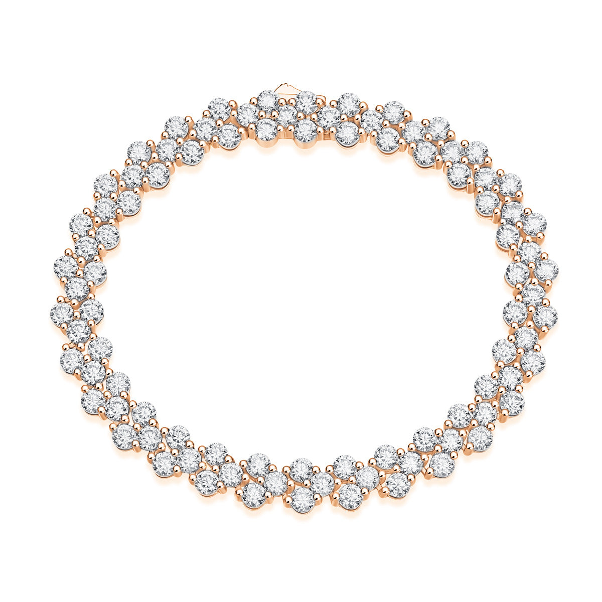 9 Carat Moissanite Luxury Bracelet S925 Silver Plated 18K Gold Women's Style