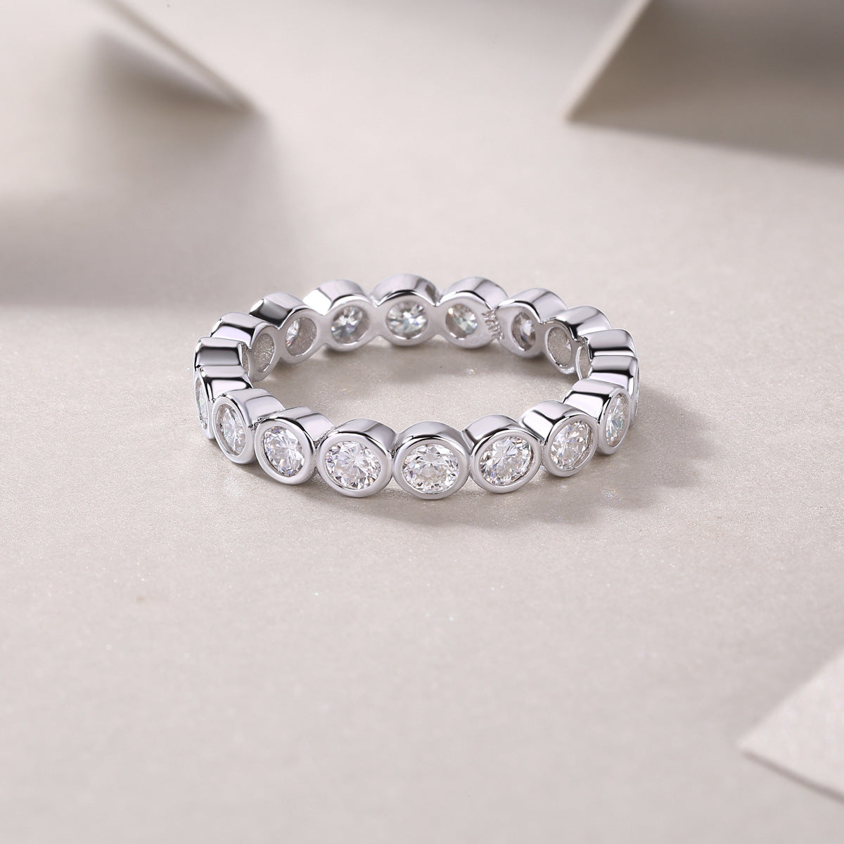 6 Carat Moissanite Diamond  Engagement Ring for Men and Women (0.3CT*20Pcs)