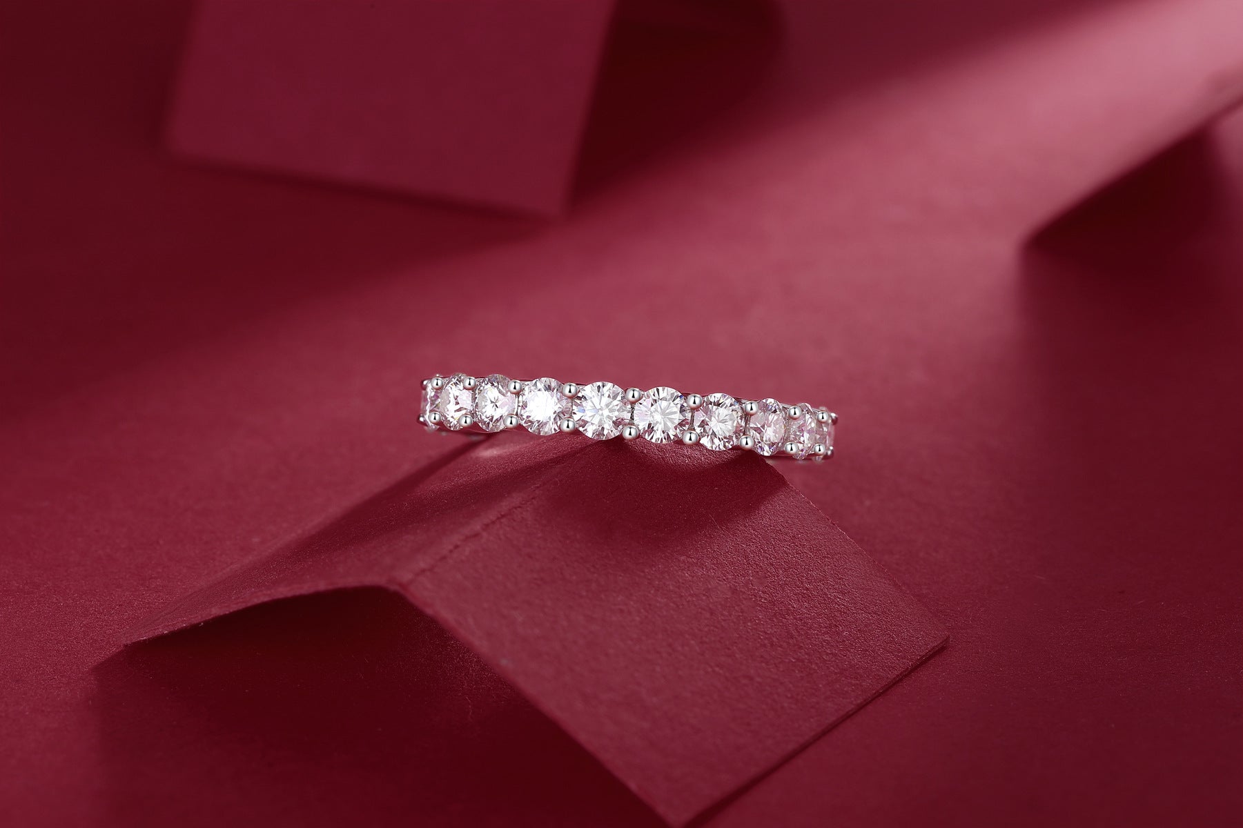 S925 18K Gold Plated Moissanite Ring Setting for Women