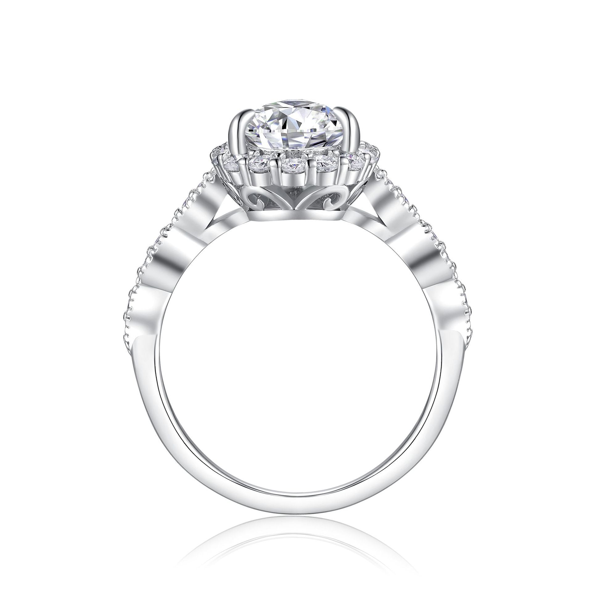 7 Carats Drop Shape Moissanite Diamond Luxury Engagement Ring