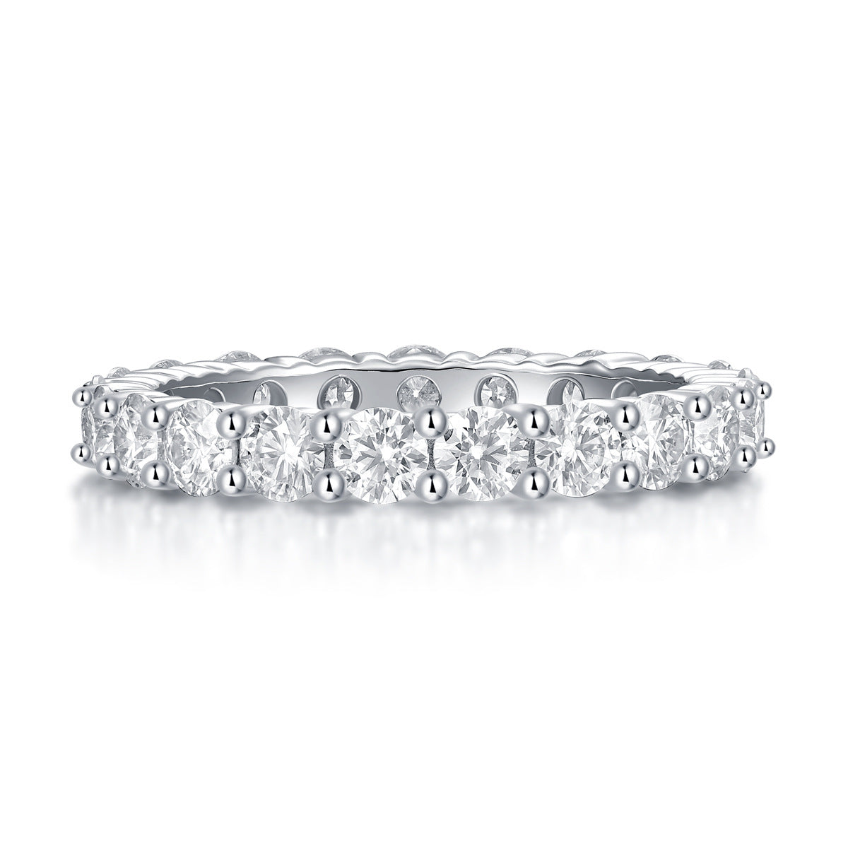 S925 18K Gold Plated Moissanite Ring Setting for Women